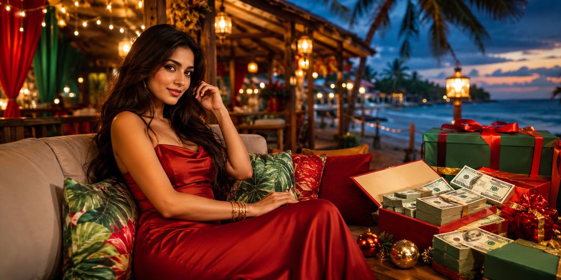সেন্ট মার্টিন ক্যাসিনো বেটিং পরিবেশে লাল-সবুজ আলোর দৃশ্য